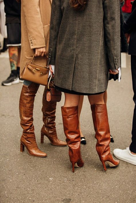 Tan tall boots outfit