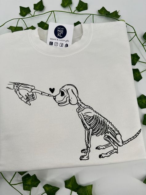 - Skeleton Dog, Puppy Love, Boop, Dog Mom, Dog Dad, RIP – Just Ask Miss Kc Skeleton And Dog Tattoo, Skeleton Dog Tattoo, Dog Skeleton Tattoo, Bleach Painting Shirt, Skeleton Dog, Ripped Tshirt, Dog Skeleton, Skeleton Tattoos, Cute Shirt Designs