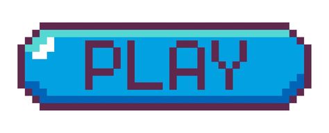 Button for starting game, clicking play vector Pixel Button, Voxel Games, Start Logo, Loading Icon, Button Game, Abstract Wallpaper Design, Life Hacks Websites, Play Button, Pixel Games