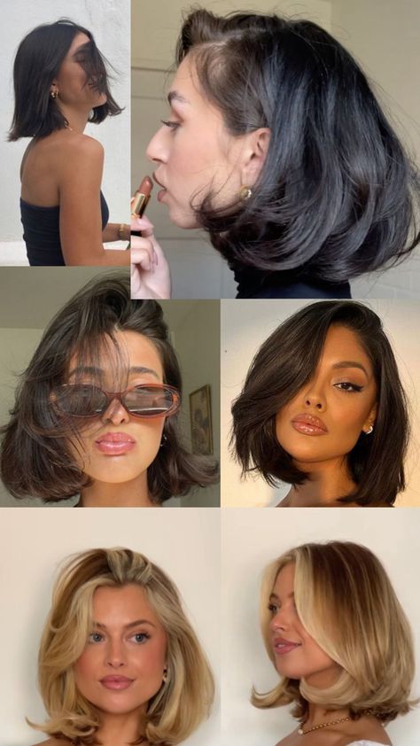 Side Bob, One Length Bob, Bouncy Bob, One Length Bobs, Haircut Inspo, Long Bob Hairstyles, Bob Hair, Long Bob, Bob Hairstyle