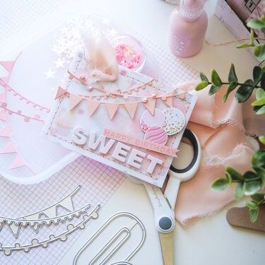 Project Ideas for Scrapbook.com - Decorative Die Set - Celebration Banners - Set of 6 (sbc-shapes-98) - Scrapbook.com Ideas For Scrapbook, Flower Cart, For Scrapbook, Heidi Swapp, Birthday Shopping, Hello Spring, Paper Pads, Cardstock Paper, Project Ideas