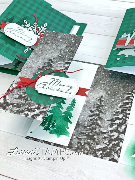 Peaceful Christmas refills (159417) are available today, so here are two fabulous FUN FOLD alternate Paper Pumpkin card ideas for the October 2021 Paper Pumpkin kit. Just add a Blending Brush and some Basic White cardstock for these terrific extra layout options. Don't limit yourself to just the card ideas in the box - use these #howtocaseacard tips to turn your Paper Pumpkin pieces into new designs. October 2021 Paper Pumpkin Alternatives, Stampin Up Peaceful Christmas Paper Pumpkin, Peaceful Christmas Paper Pumpkin, Christmas Pp, Pumpkin Christmas, Peaceful Christmas, Paper Pumpkins, Paper Pumpkin Stampin Up, Stampin Up Paper Pumpkin