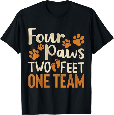 New! Four Paws Two Feet One Team Funny Dog Trainer Training Gift Unisex T-Shirt was just added to eBay. Check it out! #eBay #eBaySeller Cool Dog, Dog Agility, Dog Trainer, One Team, Unisex T Shirt, Father's Day, For Men, Funny, T Shirt