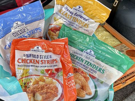 Batter For Chicken Tenders, Aldi Chicken, Apartment Meals, Buffalo Chicken Strips, Frozen Chicken Recipes, Breaded Chicken Tenders, Aldi Meal Plan, Aldi Recipes, Buffalo Chicken Sandwiches