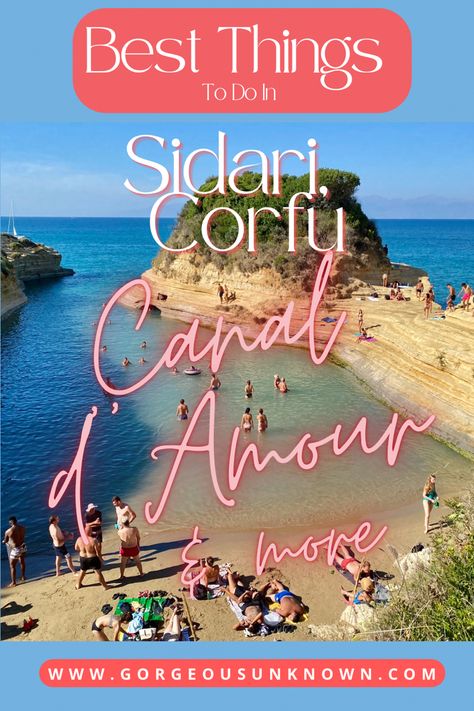 Click here to learn more about Sidari, Corfu and Canal d’ Amour. Corfu Sidari, Sidari Corfu, Corfu Beaches, Tunnel Of Love, Wheelchair Friendly, Corfu Greece, 7th Heaven, Day Day, Beach Bars