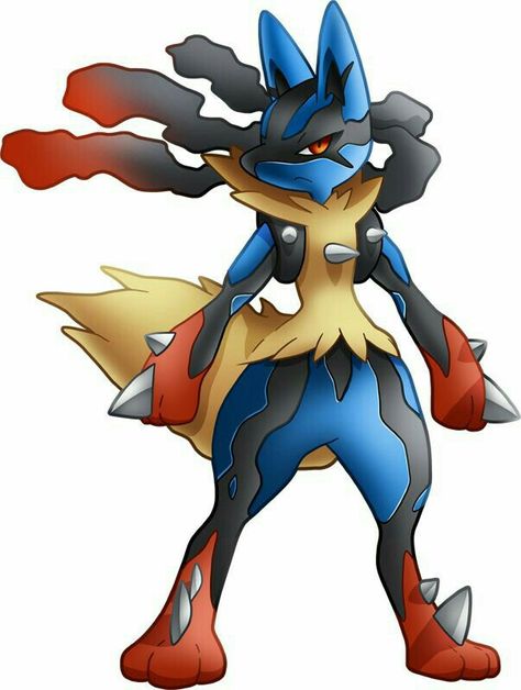 Pokemon Official Art, Ash Pokemon Team, Best Pokemon Ever, Mega Lucario, 3d Pokemon, Pokemon Mewtwo, Lucario Pokemon, Pokemon Official, Mega Pokemon