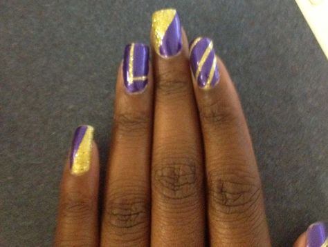 LSU nails Lsu Nails Designs, Lsu Nails, Nail Art Inspiration, Nails Designs, Toe Nails, Beauty Nails, You Nailed It, Nail Designs, Art Inspiration