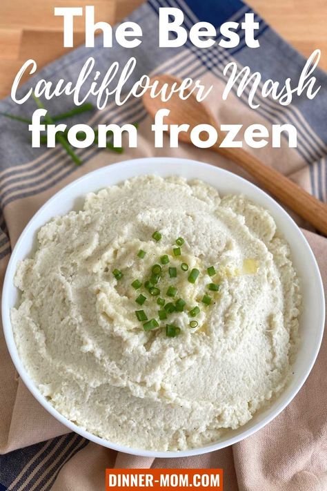 Cauliflower Cream Cheese, Frozen Cauliflower Recipes, Cauliflower Grilled, Cauliflower Grilled Cheese, Keto Mashed Cauliflower, Cauliflower Cream, Classic Mashed Potatoes, Mashed Cauliflower Recipe, Frozen Cauliflower