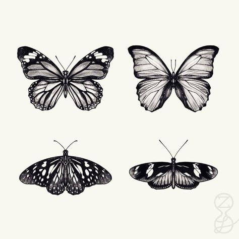 Butterfly Tattoo With Shading, Ariana Grande Butterfly Tattoo, Small Black Butterfly Tattoo, Ariana Grande Butterfly, Shaded Butterfly Tattoo, Butterflies Tattoo Designs, Tiger Butterfly Tattoo, Butterfly Tats, Butterfly Thigh Tattoo