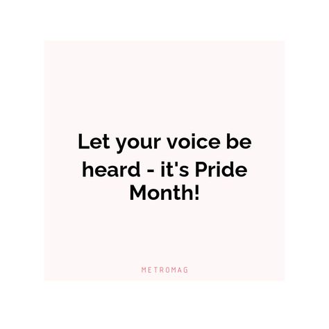 It's Pride Month! Celebrate with these fun and inspiring captions and quotes for Instagram. Share your pride and start a conversation. See all quotes and captions on https://metromag.com/pride-month-captions/ Pride Month Instagram Story, Month Instagram Story, Inspiring Captions, Natural Hair Care Tips, Quotes For Instagram, All Quotes, Pride Month, Hair Care Tips, Natural Hair Care