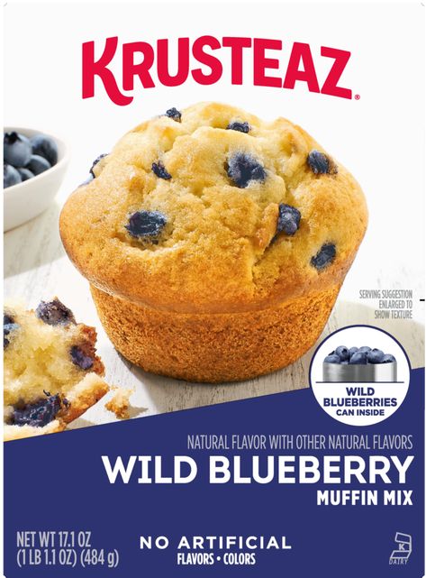 Blueberry Lemon Coffee Cake | Krusteaz Wild Blueberry Muffins, Pancake Mix Muffins, Blueberry Muffin Bread, Blueberry Muffin Mix, Blueberry Muffin Recipe, Scone Mix, Betty Crocker Recipes, Filled Muffins, Muffin Recipes Blueberry