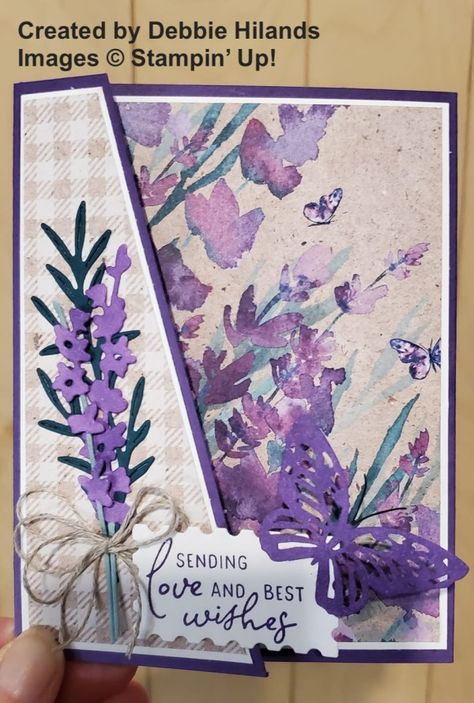 Fourty Stampin’ Up! Projects by Inkin’ Krew Featured Stampers – Stamp With Amy K Lavender Stamp, Painted Lavender, Stampin Up Birthday Cards, Paper Pumpkin Stampin Up, Everyday Cards, Purple Cards, Stampin Up Catalog, Thanks Card, Lovely Lavender