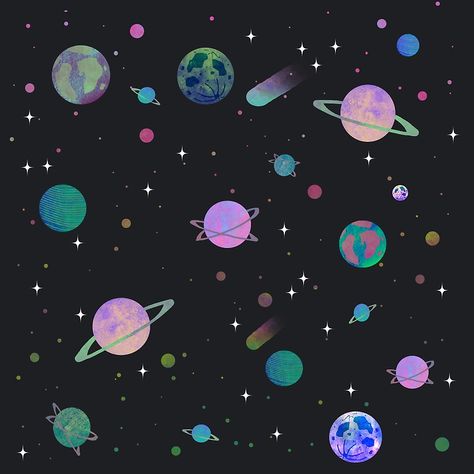 "outer space" Art Prints by vitag | Redbubble Solar System, Night Sky, Planets, Solar, Universe, I Hope, Stars, Black, Art