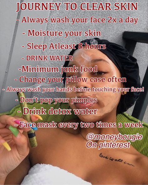 Teenage Tips, Skincare For Black Women, Water Face Mask, Easy Skincare, Girl Skincare, Skin Advice, Clear Skin Tips, Skin Care Clinic, Healthy Skin Tips