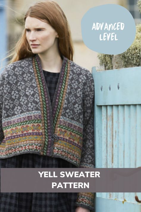 Yell Sweater Pattern made with Spindrift Yarn - Ravelry Marie Wallin Free Pattern, Marie Wallin, Crochet Supplies, Textile Crafts, Online Pattern, Fine Yarn, Yarn Shop, Knitting Crochet, Sweater Pattern