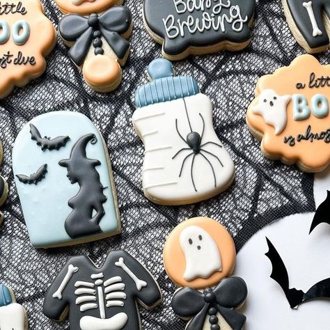 A Boo Is Due Cookies, A Little Boo Is Almost Due Cookies, A Baby Is Brewing Cookies, Halloween Baby Shower Cookies, A Little Boo Is Almost Due, Rolled Cookies, Baby Bottle Cookies, Cutout Cookie, Little Boo Is Almost Due