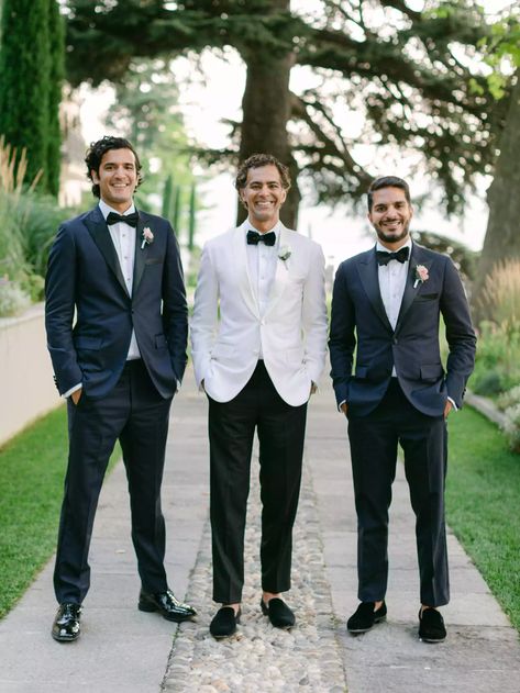 A Lake Como Wedding Weekend Planned in 26 Days Black Tie Wedding Attire, Male Wedding Guest Outfit, Black Tie Dress Wedding, Wedding Guest Men, Outfit With Tie, Black Tie Wedding Guest Dress, Black Tie Attire, Como Wedding, Black Tie Wedding Guests