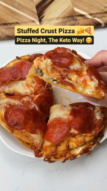 Cream Cheese Sausage, Low Carb Sushi, Stuffed Crust Pizza, Stuffed Crust, Keto Tortillas, Free Keto Meal Plan, Tortilla Pizza, Pizza Maker, Craving Pizza