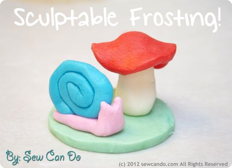 Sculptable Frosting Recipe ~ With this frosting you can cut and sculpt all sorts of fun shapes and designs, like those made with modeling chocolate or fondant, but with all the flavor and a softer texture of a buttercream frosting. If given a few hours to firm up, sculpted shapes will hold up well and can be stored a few days in an airtight container.  Add creations to decorate cakes, cupcakes, brownies or use as stand alone sweets.  The possibilities are endless and incredibly tasty. Modeling Chocolate, No Sugar Foods, Fun Treats, Cake Frosting, Kid Crafts, Cake Decorating Tips, Frosting Recipes, Buttercream Frosting, Crafts Ideas