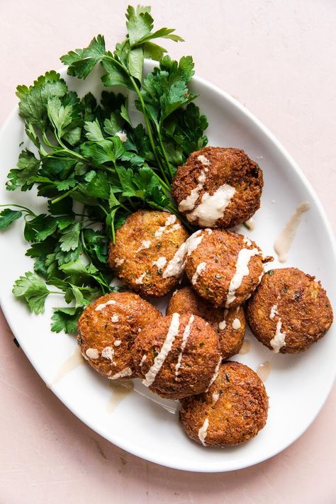 Easy Falafel Recipe, Easy Falafel, Falafel Recipe Easy, Meatless Mains, Vegetarian Meatballs, The Modern Proper, Modern Proper, Falafel Recipe, Crispy Fry