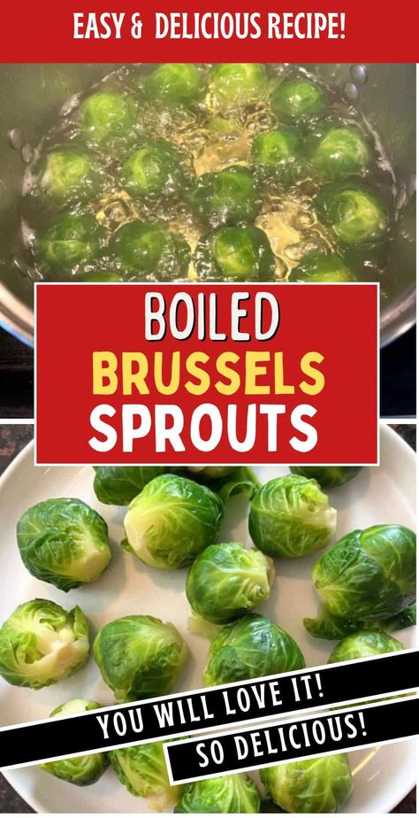 Boiling Brussel Sprouts, Steamed Brussels Sprouts, Brussel Sprout Recipes Boiled, Easy Brussel Sprout Recipes Stove Top, Brussel Sprouts Boiled, Boiled Brussel Sprout Recipes, Boiled Brussel Sprouts, Freezing Brussel Sprouts, Brussel Sprouts Recipes Easy