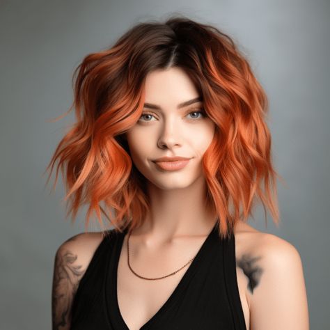 69 Lovely Copper Hair Color Ideas for This Year Bangs Inspiration, Hair Color For Brown Eyes, Dramatic Hair Colors, Bangs Cut, Red Hair With Bangs, Copper Hair Color Ideas, Copper Red Hair, Faded Hair, Copper Hair Color