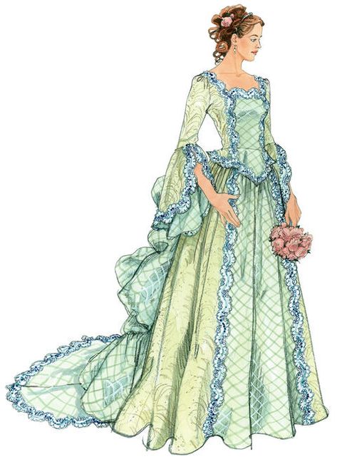 Victorian Dress Costume, Wedding Dress Sewing Patterns, Sewing Wedding Dress, Costume Sewing Patterns, Wedding Dress Patterns, Victorian Costume, Victorian Wedding, Costume Patterns, Steampunk Costume