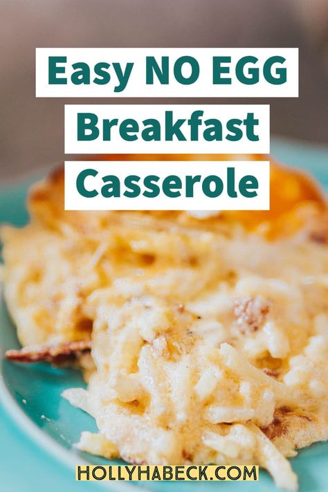 If you prefer a no egg breakfast, you need to try this easy no egg breakfast casserole! A combination of gooey, cheesy hash browns topped with buttery biscuits, this hashbrown casserole is not to be missed! Non Egg Breakfast Casserole, Potato Breakfast Casserole No Eggs, Biscuit Hashbrown Breakfast Casserole, No Egg Breakfast Casserole Recipes, Breakfast Casserole With Hashbrowns No Eggs, Fast And Easy Casseroles, Hashbrown Breakfast Casserole Without Eggs, Hashbrown Breakfast Casserole No Eggs, Breakfast Casserole With No Eggs