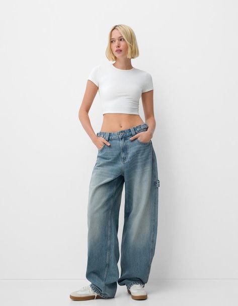 Women’s Jeans | New Collection | Bershka Bershka Jeans, Balloon Pants, Trending Sandals, Trending Boots, Carpenter Jeans, Cropped Flare Jeans, Sweaters Knitwear, Blouse And Skirt, Jean Shirts