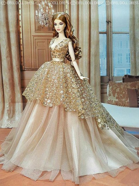 Barbie Doll Dresses, Silver Cocktail Dress, Fall Fashion Skirts, Gown Party Wear, Party Wear Gown, Plum Dress, Fitness Art, Barbie Gowns, Backless Prom Dresses