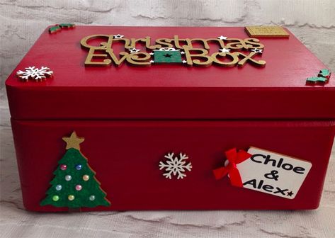 Christmas Eve Box For Kids, Christmas Eve Box Ideas, Wooden Christmas Eve Box, Xmas Eve Boxes, Personalised Christmas Eve Box, Magic For Kids, Magic Box, Christmas Eve Box, Wallpaper Iphone Christmas