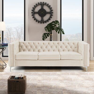 White Loveseat, Modern Velvet Sofa, Small Loveseat, Daily Devotion, Modern Loveseat, Living Modern, Couch Set, Tufted Sofa, Modern Transitional