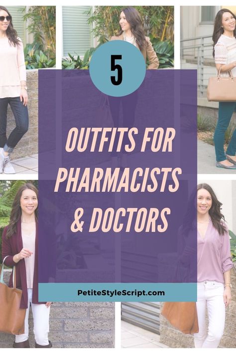 Pharmacist Clothes Work Outfits, Health Professional Outfit, Doctor Work Outfit Women, Doctors Outfit Professional, Doctor Fashion Women Outfits, Woman Doctor Outfits, Pharmacist Work Outfit, Professional Healthcare Outfits, Business Casual Outfits For Women In Healthcare