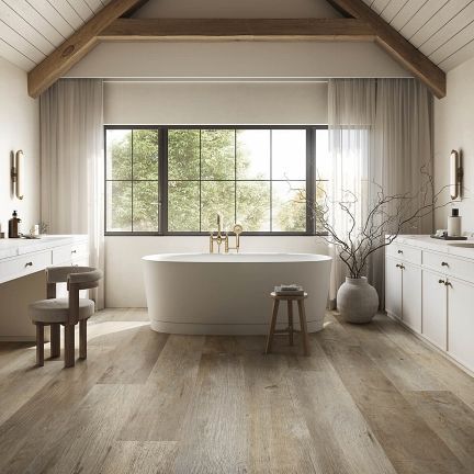 Replicate the look of natural wood with our Farmhouse Rustic Natural Wood-Effect Porcelain, an ode to the rustic charm of the English countryside - Inspired by the natural warmth of oak, our Farmhouse range mimics the natural colour, authentic detail and unique texture of wood in a versatile porcelain tile, suitable for both walls and floors, with minimal maintenance. Wood Effect Porcelain Tiles, Indoor Tile, Floor Edging, Paving Slabs, Italian Tiles, Tile Stores, Weathered Oak, Porcelain Tiles, Wood Stone