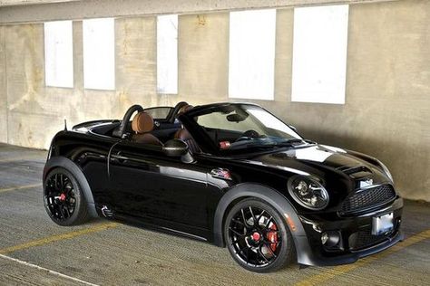 Mini Cooper 2017, Black Mini Cooper, Bmw Roadster, Mini Cooper Roadster, Mini Cooper Coupe, Mini Roadster, Mini Cooper Custom, Black Bmw, Mini Cooper R56