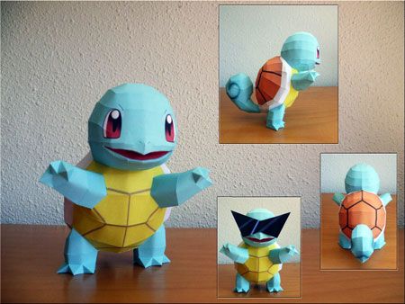 Pokemon Squirtle papercraft free pattern Papercraft Box, Papercraft Pokemon, Paper Figures, Cardboard Creations, 3d Pokemon, Pokemon Project, Pokemon Diy, Pokemon Craft, Pokemon Birthday Party