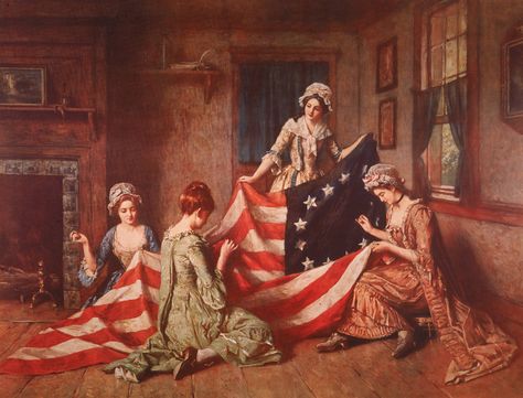 And if you think that Betsy Ross sewed the first American flag at the request of George Washington, you are wrong and wrong. Sewing Machine History, Prayers For America, First American Flag, Patriotic Images, Betsy Ross, The American Flag, The First Americans, Historical Events, Stars And Stripes