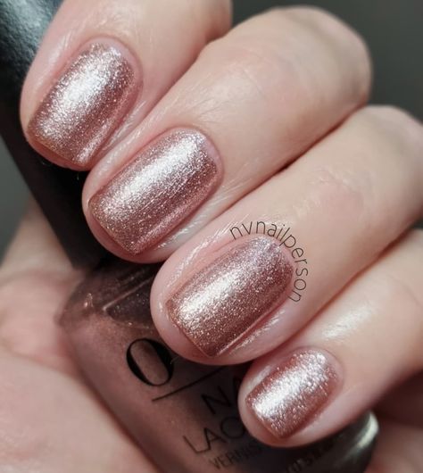 Opi Piece Of Mined, Opi Chrome Effects Powder, Metallic Composition Opi, Opi Metallic Composition, Copper Metallic Nail Polish, Metalic Gold Nail Polish, Nail Polish, Nail Art, Nails