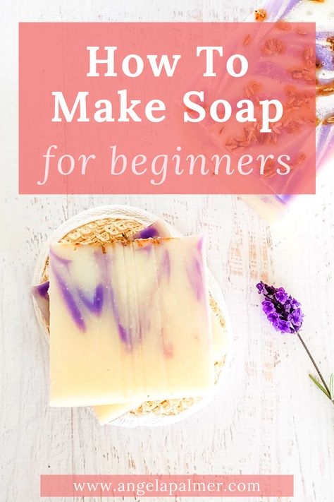 Do you want to learn how to make soap for beginners? This ultimate guide will teach you everything you need to know to make soap from scratch using the cold process soap making method. You can make homemade soap, even if you're brand new to soap making! Ready to make your own soap from scratch? Pin to save, then click over to my farm blog to learn how to make soap for beginners with this ultimate guide to making cold process soap. Make Soap For Beginners, Soap Making For Beginners, Natural Soaps Recipes, How To Make Soap, Bath Balms, Homemade Soap Bars, Diy Soap Bars, Easy Soap Recipes, Diy Soap Recipe