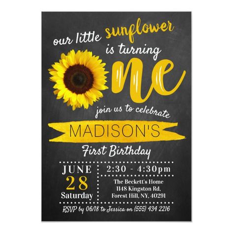 Little Sunflower Chalkboard 1st Birthday Invitation #Ad , #Aff, #st#Birthday#Invitation#Shop Cute Birthday Party Ideas, Summer Birthday Invitations, Sunflower Invitations, Cute Birthday Party, Halloween Birthday Invitations, 21st Birthday Invitations, Anniversary Surprise, 60th Birthday Invitations, Mermaid Birthday Invitations