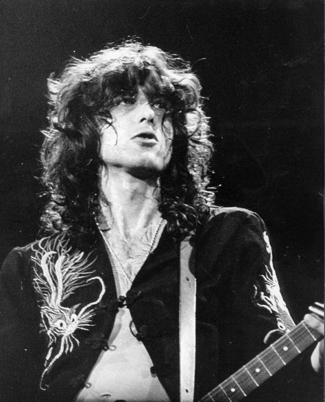 Jimmy Page, On Stage, Hard Rock, Guitarist, Rock And Roll, Guitar, Hair