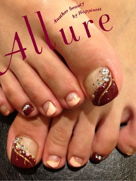 Valentine's Toenail Art, Nails Pedicure, Red Nail Art, Pedicure Designs, Red Nail, Toe Nail Designs, Pedicure Nail Art, Toe Nail Art, Hot Nails