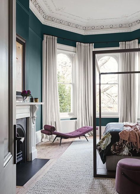 room Modern Victorian Bedroom, Modern Victorian Homes, Victorian Bedroom, Cosy Spaces, Eclectic Bedroom, Modern Victorian, Vogue Living, Victorian Decor, The Design Files