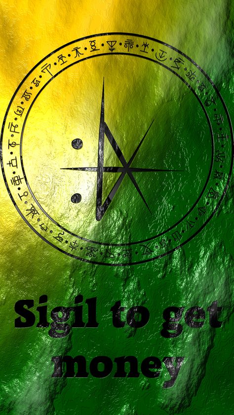 Sigil Magic Money, Sigil For Luck And Money, Wolf Of Antimony, Protection Sigils, Magick Symbols, Sigil Tattoo, Magia Das Ervas, Wiccan Symbols, Magick Spells