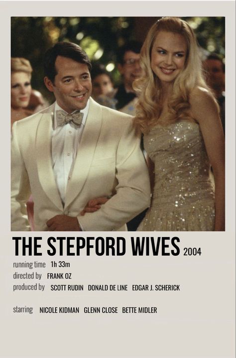 Stepford Wife Aesthetic, The Stepford Wives, Netflix Movie List, Stepford Wives, Polaroid Movie Poster, Romcom Movies, Fashion Documentaries, Cult Classic Movies, Movie Board