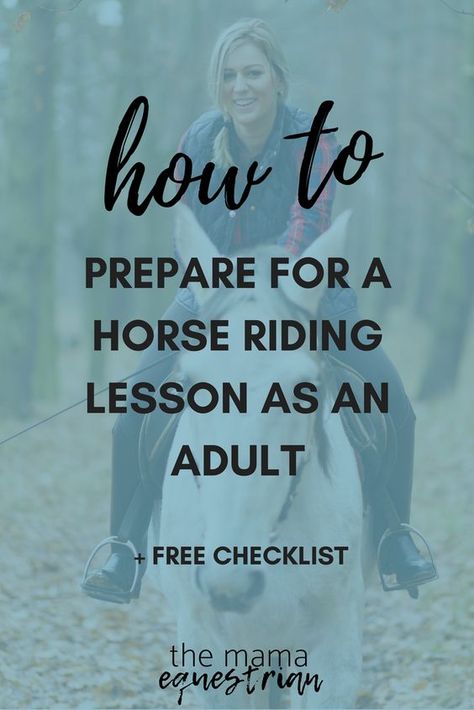 How to Prepare for a Horse Riding Lesson as an Adult JUNE 6, 2018 / THEMAMAEQUESTRIAN When I started riding lessons a few months ago I was starting them off the back of having had owned horses for over 7 years. Admittedly, I hadn’t done a lot of riding in those years but I was lucky in that I already owned a lot of the required equipment and had a fair idea of what to expect from lessons. If you’ve been out of the saddle for a while, or if you’re starting lessons for the first time ever, then Horse Adventure, Horse Knowledge, Riding Tips, Diy Horse, Horse Info, Horse Riding Tips, Horse Ideas, Equestrian Helmet, Sporty Spice