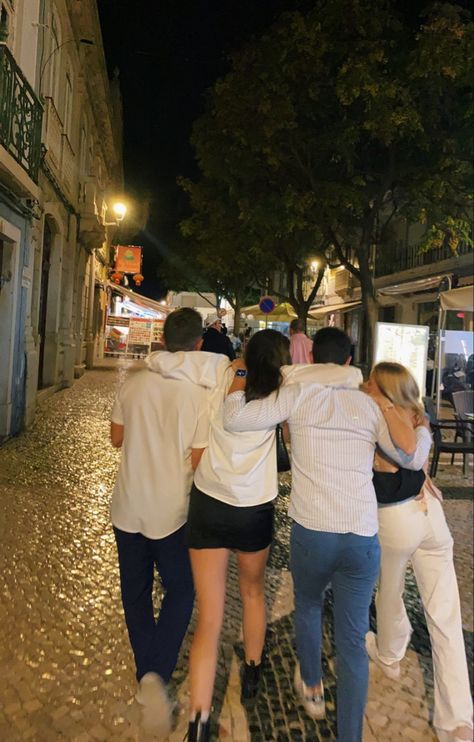 euro trip, friend group pic inspo, friends, europe, portugal, lagos, night out Europe Trip With Friends, Portugal With Friends, Europe Friends, Portugal Lagos, Grad Trip, Euro Summer, Summer Friends, 2025 Vision, Group Travel