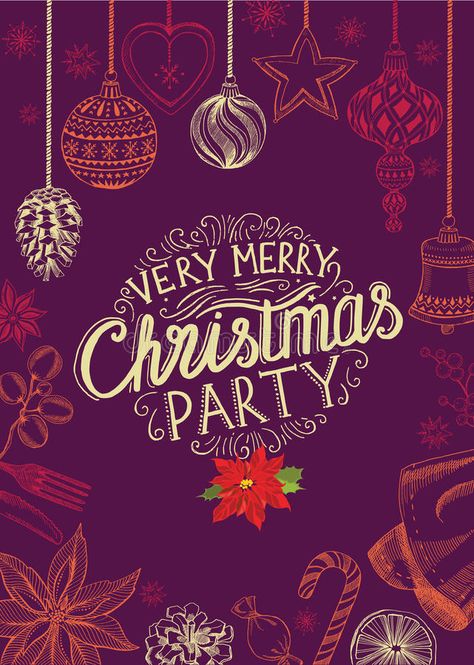 Drink Flyer, Restaurant Illustration, Restaurant Brochures, Christmas Party Invitation, Holiday Background, Holiday Flyer, Christmas Party Invitations, Holiday Food, Card Layout