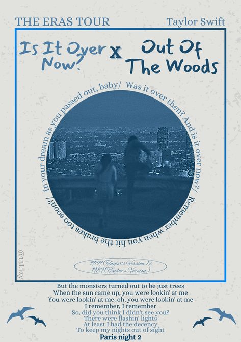 Is it over now? X out of the woods- Taylor swift- the eras tour - 1989 Taylor’s version- poster- room poster- Out Of The Woods Taylor Swift, Taylor Songs, Music Poster Design, Taylor Swift Posters, Out Of The Woods, Taylor S, Poster Room, Taylor Swift 1989, Gracie Abrams