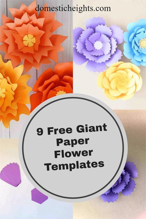 Paper Flower Template Free Printable Pdf, Free Flower Petal Template, Paper Flower Templates Free Printable, Paper Flowers Template, Paper Flower Templates Pdf, Paper Flower Svg, Free Paper Flower Templates, Paper Flower Templates, Flowers Template